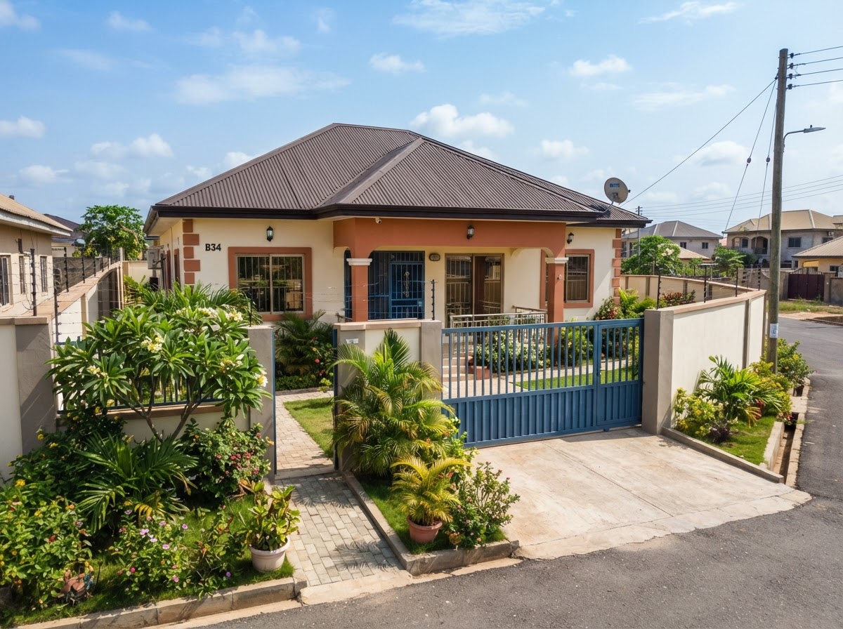 [TEST] 3-bedroom family house, Kasoa — photo 1